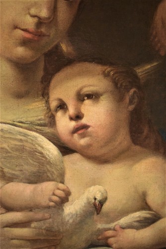 Antiquités - Vierge à l'Enfant et anges - École émilienne du "Correggio"